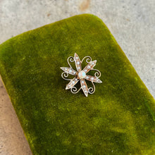 Load image into Gallery viewer, c. 1910s 10k Gold Seed Pearl Brooch