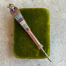 Load image into Gallery viewer, c. 1920s Egyptian Revival Telescoping Pencil Pendant
