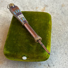 Load image into Gallery viewer, c. 1920s Egyptian Revival Telescoping Pencil Pendant