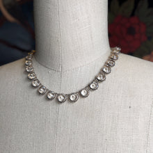 Load image into Gallery viewer, Art Deco Sterling Silver Paste Riviere Necklace