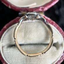 Load image into Gallery viewer, Dated 1729 Mourning Ring | 18k Gold, Enamel, Rock Crystal