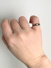 Load image into Gallery viewer, Dated 1729 Mourning Ring | 18k Gold, Enamel, Rock Crystal