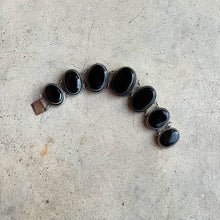 Load image into Gallery viewer, Late 19th c. Bullseye Agate Silver Bracelet