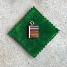 Load image into Gallery viewer, c. Mid-Late 19th Century Agate Book Pendant
