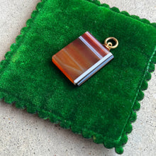 Load image into Gallery viewer, c. Mid-Late 19th Century Agate Book Pendant