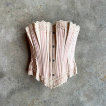 Load image into Gallery viewer, c. 1902 Pink Sateen Corset