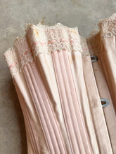 Load image into Gallery viewer, c. 1902 Pink Sateen Corset