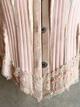 Load image into Gallery viewer, c. 1902 Pink Sateen Corset