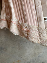 Load image into Gallery viewer, c. 1902 Pink Sateen Corset