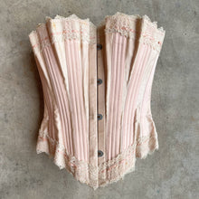 Load image into Gallery viewer, c. 1902 Pink Sateen Corset