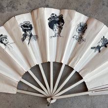 Load image into Gallery viewer, c. 1890s-1900s &quot;Gibson Girl&quot; Fan | Original Artwork