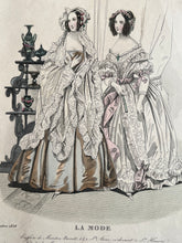 Load image into Gallery viewer, Lot of 11 1830s-1840s La Mode Fashion Plates