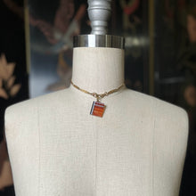 Load image into Gallery viewer, c. Mid-Late 19th Century Agate Book Pendant