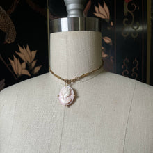 Load image into Gallery viewer, c. 1920s 10k Gold Angel Skin Coral Pendant + Brooch