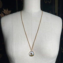 Load image into Gallery viewer, c. Late 19th Century 14k Gold Essex Crystal Bulldog Pendant