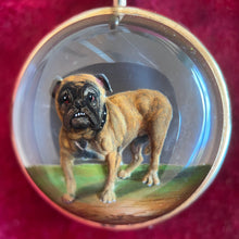 Load image into Gallery viewer, c. Late 19th Century 14k Gold Essex Crystal Bulldog Pendant