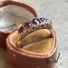 Load image into Gallery viewer, 1907 9k Gold Rhodolite Garnet Ring