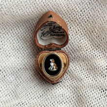 Load image into Gallery viewer, Late 19th c. 14k Gold Micromosaic Dog Conversion Ring
