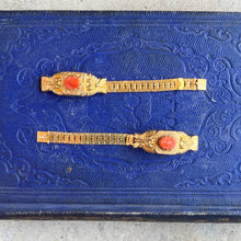Load image into Gallery viewer, c. 1870s 18k Gold Filled Coral Cameo Bracelet