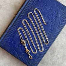 Load image into Gallery viewer, 14k Gold Georgian Figural Fist Long Guard Chain