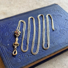 Load image into Gallery viewer, 14k Gold Georgian Figural Fist Long Guard Chain