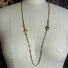 Load image into Gallery viewer, 14k Gold Georgian Figural Fist Long Guard Chain