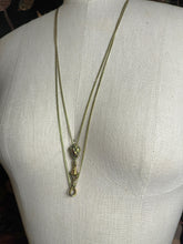 Load image into Gallery viewer, 14k Gold Georgian Figural Fist Long Guard Chain