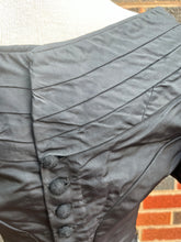 Load image into Gallery viewer, c. 1860s Black Silk Bodice