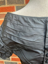 Load image into Gallery viewer, c. 1860s Black Silk Bodice