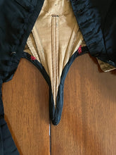 Load image into Gallery viewer, c. 1860s Black Silk Bodice