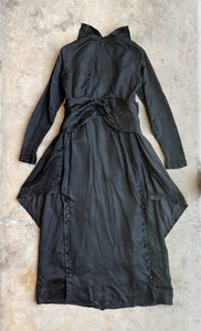 c. 19-Teens Black Silk Dress | Study + Display