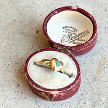 Load image into Gallery viewer, 19th c. 9k Gold Snake Heart Ring