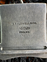 Load image into Gallery viewer, Early 20th c. Sterling Silver Spider Pendant - Converted from Suspender Clip
