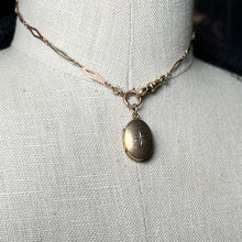 Load image into Gallery viewer, c. 1900s 9k Gold Diamond Star Locket