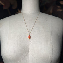 Load image into Gallery viewer, c. 1910s 14k Gold Carved Coral Goddess Diana Cameo Pendant
