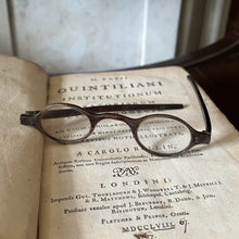 Load image into Gallery viewer, c. 1800 Tortoise Shell Wig Spectacles - Dark