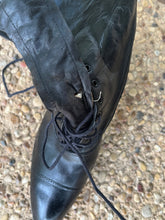 Load image into Gallery viewer, c. 1910s Black Lace Up Boots | Approx Sz 7