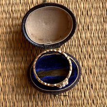Load image into Gallery viewer, 1862 15k Gold Ruby Pearl Ring | Space for Hairwork