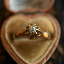 Load image into Gallery viewer, c. 1900s-1910s 14k Gold Belcher Set Diamond Ring