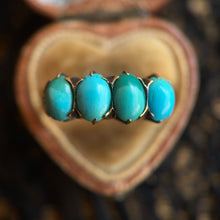 Load image into Gallery viewer, c. 1890s-1900s 10k Gold Turquoise Ring