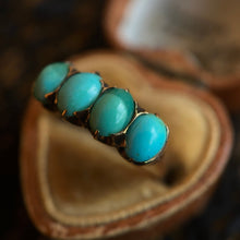 Load image into Gallery viewer, c. 1890s-1900s 10k Gold Turquoise Ring