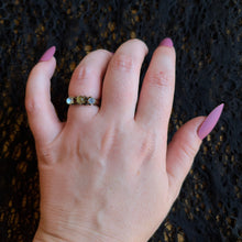 Load image into Gallery viewer, c. 1890s-1900s 9k Moonstone Cat's Eye Ring