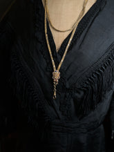 Load image into Gallery viewer, c. 1870s-1880s 14k Gold Unusual Long Guard Chain Necklace