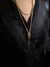 Load image into Gallery viewer, c. 1870s-1880s 14k Gold Unusual Long Guard Chain Necklace