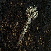 Load image into Gallery viewer, Late 19th-Early 20th c. Sterling Silver + Rose Gold Kondakoora Conversion Brooch