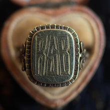 Load image into Gallery viewer, c. 1930s 14k Gold Signet Ring "RSB"