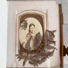 Load image into Gallery viewer, c. 1860s Leatherbound Photo Album w/ 49 Photographs