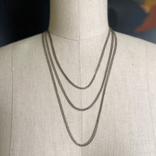 Load image into Gallery viewer, RESERVED | c. 1890s-1900s Sterling Silver Long Guard Chain