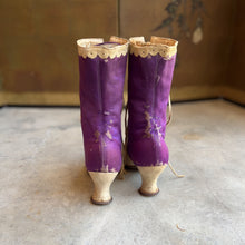 Load image into Gallery viewer, c. 1900s Purple Silk Boots | Study + Display