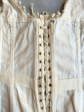 Load image into Gallery viewer, c. 1890s-1900s "Double V Waist" Front Button Corset